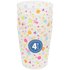 Herbruikbare Snack set –  Multicolor  - bordjes / bekers / bakjes - Set van 12 - Confetti -  Ø 22,5 cm - 230 ml -