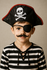 Piraten Diadeem - Rood / Zwart - Kinderen - One Size - Haarband - Feestaccessoires - Feest - Party - Feestje - Carnaval - Hallo