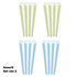 Popcorn bak herbruikbaar - Blauw / Groen - Kunststof - 9 x 9 x 19 cm - Set van 2 - Assorti3